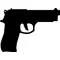 Beretta 9mm Gun Decal / Sticker