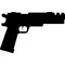 1911 Compensated Gun Decal / Sticker