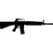 M-16 Gun Decal / Sticker