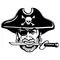 Pirates Mascot Decal / Sticker