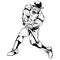 Razorbacks Baseball Mascot Decal / Sticker