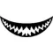 Shark Teeth Decal / Sticker 15
