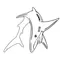 Sharks Mascot Decal / Sticker