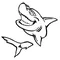 Sharks Mascot Decal / Sticker