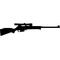 Rifle with Scope Decal / Sticker