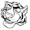 Tigers Head Mascot Decal / Sticker