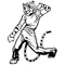 Tigers Mascot Dancing Decal / Sticker