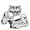 Tigers Track and Field Mascot Decal / Sticker