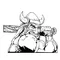 Vikings Baseball Mascot Decal / Sticker