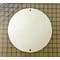 zz White Plastic 10 inch Circular Blank Plate