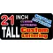 z2 Custom Lettering 21 Inch Tall Decal / Sticker