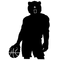 Basketball Bear Mascot Decal / Sticker