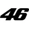 46 Valentino Rossi Decal / Sticker b