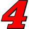 4 Race Number 2 COLOR Decal / Sticker