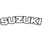 Curved Suzuki Lettering Decal / Sticker 09