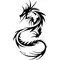 Tribal Dragon Decal / Sticker 10