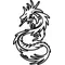 Tribal Dragon Decal / Sticker 11