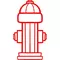 Fire Hydrant Decal / Sticker 01