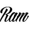 Ram Lettering Decal / Sticker 03