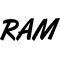 Ram Lettering Decal / Sticker 05