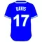 17 Wade Davis Royal Blue Jersey Decal / Sticker