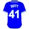 41 Danny Duffy Royal Blue Jersey Decal / Sticker
