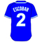 2 Alcides Escobar Royal Blue Jersey Decal / Sticker