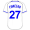 27 Brandon Finnegan White Jersey Decal / Sticker