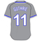 11 Jeremy Guthrie Gray Jersey Decal / Sticker