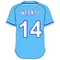 14 Omar Infante Powder Blue Jersey Decal / Sticker