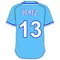 13 Salvador Perez Powder Blue Jersey Decal / Sticker