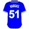 51 Jason Vargas Royal Blue Jersey Decal / Sticker