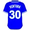 30 Yordano Ventura Royal Blue Jersey Decal / Sticker