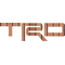 Simulated Wood Toyota TRD Decal / Sticker 08