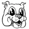 Bulldog Mascot Decal / Sticker 1