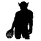 Basketball Buffalo Mascot Decal / Sticker bk3