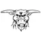 Bull Mascot Decal / Sticker 2