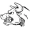 Bull Mascot Decal / Sticker 3