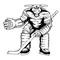 Hockey Bull Mascot Decal / Sticker 1