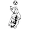 Soccer Bull Mascot Decal / Sticker 2