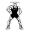 Wrestling Bull Mascot Decal / Sticker 4