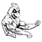 Weightlifting Cardinals Mascot Decal / Sticker 4