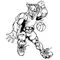 Basketball Devils Mascot Decal / Sticker 2