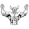 Weightlifting Devils Mascot Decal / Sticker 1