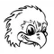 Eagles Mascot Decal / Sticker 1