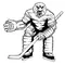 Hockey Eagles Mascot Decal / Sticker 1