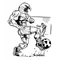 Soccer Eagles Mascot Decal / Sticker 2