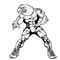 Wrestling Eagles Mascot Decal / Sticker 2
