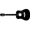 Acoustic Guitar Decal / Sticker 02