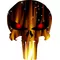 Flaming Punisher Decal / Sticker 36